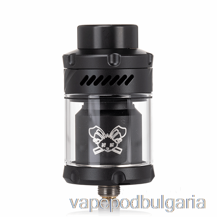 Vape 10000 Дръпки Hellvape Dead Rabbit V3 25mm Rta Black W/ White Logo